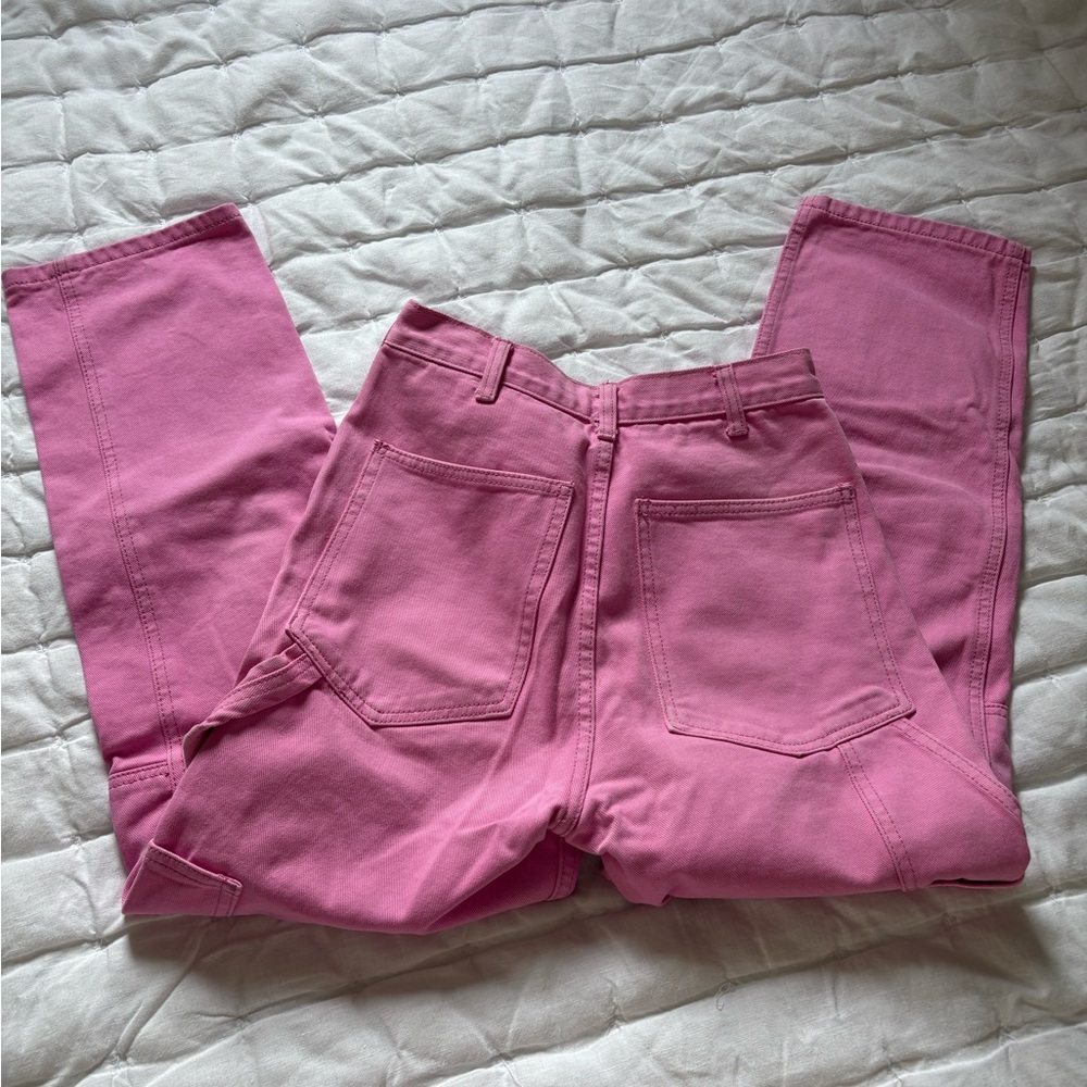 Brandy Melville Pink Carpenter Pants